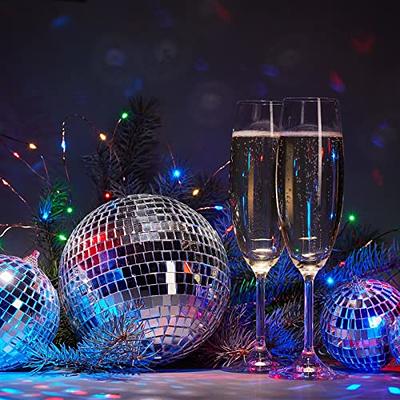 24 Pcs Disco Party Decorations Mirror Disco Ball Straws Disco Ball Stirrers  Cocktail 70s Disco Decorative Straws Plastic Stir Sticks Mini Disco Straw