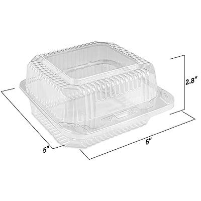 MT Products PET Plastic Cake Container with Clear Dome Lid for Optimal  Product Visibility (Pack of 5) - Made in the USA - MT Products