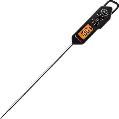 Taylor Programmable with Timer Instant Read Wired Probe Digital, Meat,  Food, Grill BBQ Cooking Kitchen Thermometer with Timer, Gray