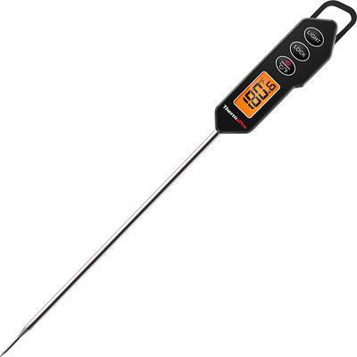 Taylor Programmable with Timer Instant Read Wired Probe Digital, Meat,  Food, Grill BBQ Cooking Kitchen Thermometer, Stainless Steel