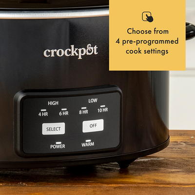 Crockpot™ 4.5-Quart Lift & Serve Hinged Lid Slow Cooker, One-Touch