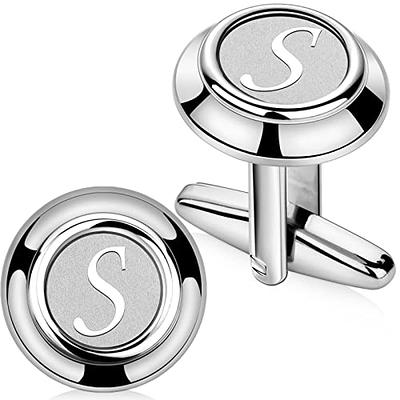 Cufflinks Letters Silver, Cuff Links Letter Silver