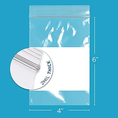 Zip Top 2mil Poly Bags 4x6 (100-Pcs)