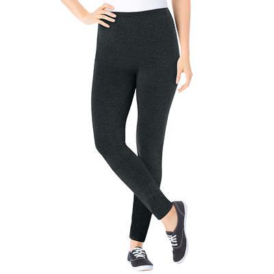 Plus Size Women's Stretch Cotton Legging by Woman Within in Heather  Charcoal (Size 4X) - Yahoo Shopping