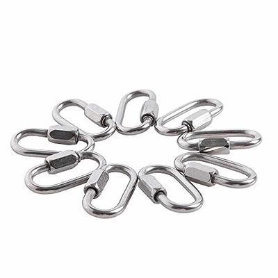 1 Inch Silver Key Fob Hardware - 10 Pack