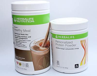 Herbalife (DUO) FORMULA 1 Healthy Meal Nutritional Shake Mix (Dutch  Chocolate) with PERSONALIZED PROTEIN POWDER - Yahoo Shopping