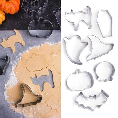 DIY Creative Bat Skull Funny Pumpkin Cookies Chocolate Mold Silicone Cookie  Candy Halloween Mold Cake Decorating Baking Tools