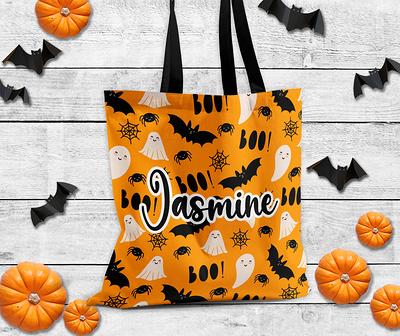 Happy Halloween Personalized Canvas Tote Bag, Trick Or Treat Bags, Custom -  Yahoo Shopping