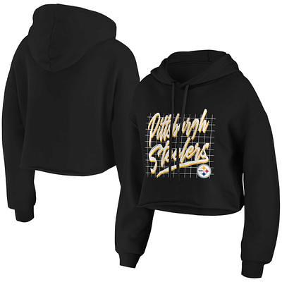 Pittsburgh Steelers Nike Women's Plus Size Gym Vintage Pullover Hoodie -  Black