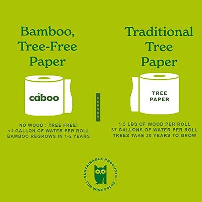 Caboo Tree Free Bamboo Toilet Paper, Plastic Free, Eco Friendly Chemical  Free Toilet Paper, Septic Safe Biodegradable Bath Tissue, Quick Dissolving  2 Ply Sheets, 300 Sheets Per Roll, 9 Double Rolls - Yahoo Shopping