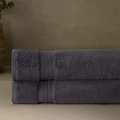 4 Piece Oversized Bath Sheet Towels (35 x 70 in,Grey) 700 GSM