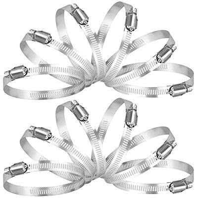 2 inch Hose Clamp 10PCS 304 Stainless Steel Worm Gear Hose Clamps for Fuel  Line