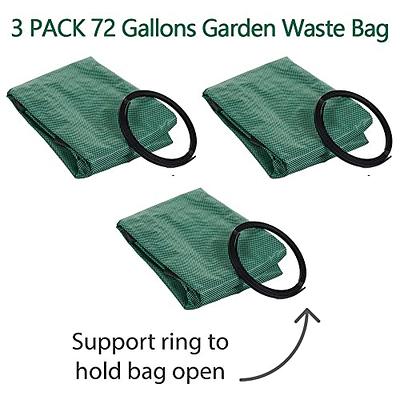 72 Gallon Large Reusable Garden Waste Bags Waterproof Leaf Lawn