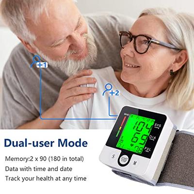 Greetmed Wrist Blood Pressure Monitor, Talking Digital Automatic Blood  Pressure Machine, Rechargeable Blood Pressure Cuff for Home Use, Adjustable Bp  Cuff, Large 3 Color Backlit LCD Display - Yahoo Shopping