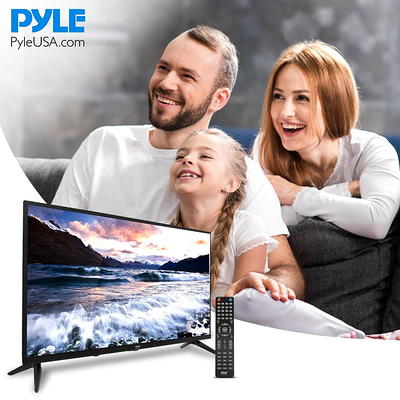  Pyle 32-inch HD LED TV - 728p Monitor with DVD/CD Multimedia  Disk Combo, HDMI, RCA, Headphone Jack, Speakers, Remote, Wall Mount - Works  for Gaming, Streaming, PC/Mac Includes Remote Control 