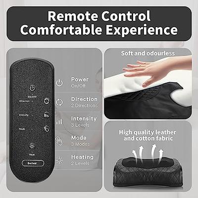Back Massager with Heat, Electric Massager for Neck and Lower Back, 3D  Kneading Massage Pillow for
