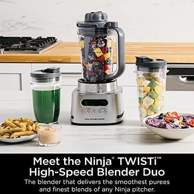 Ninja SS151 TWISTi Blender DUO, High-Speed 1600 WP Smoothie Maker &  Nutrient Extractor* 5 Functions Smoothie, Spreads & More, smartTORQUE,  34-oz. Pitcher & (2) To-Go Cups, Gray - Yahoo Shopping