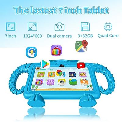 YOBANSE Kids Tablet, 7 inch Tablet for Kids 3GB RAM 32GB ROM Android 11.0  Toddler Tablet with Bluetooth, WiFi, GMS, Parental Control, Dual Camera