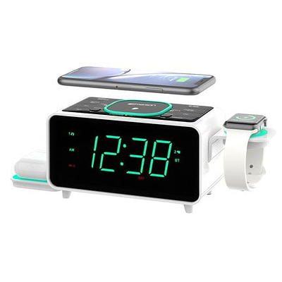 Bluetooth LED Wireless Charging Speaker with FM Radio