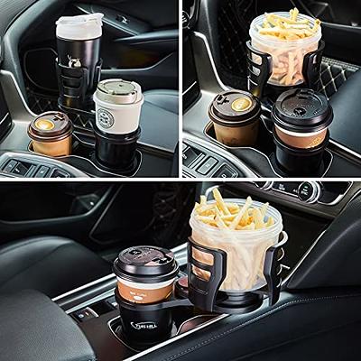  2 in 1 Multifunctional Car Cup Holder Expander with Adjustable  Base,THIS HILL Cup Holder Extender for Car for Bottles Cups Drinks Snack :  Automotive