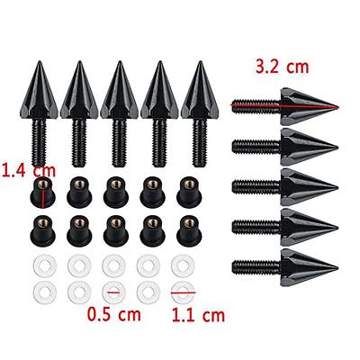 Swpeet 272Pcs Velvet Black Car Roof Headliner Repair Rivets Repair Button  with Twist Pins and Installation