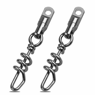  Fishfun 40 Pack Fishing Swivels and Snap Swivels, Heavy-Duty  Ball Bearing Swivel with Welded Rings for Saltwater Fishing, 18lb, 33lb :  Sports & Outdoors
