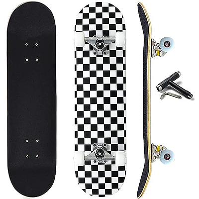 SereneLife Complete Standard Skateboard Mini Cruiser - 8 Ply