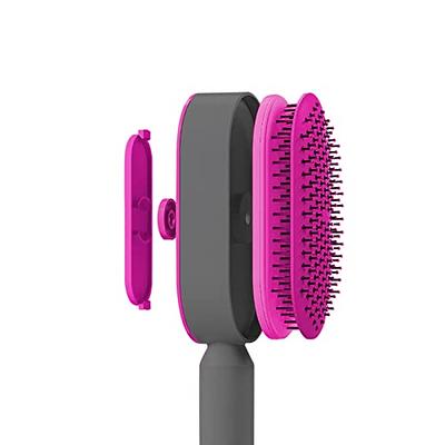 Aoibox Self Cleaning Hair Brush in White, 3D Air Cushion Massager Brush,  Promote Blood Circulation Anti Hair Loss SNSA10HL067 - The Home Depot