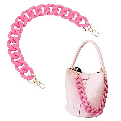 Mini Purse Chain DIY Metal Flat Chain for Messenger Bag Purse Strap  Extender Handbag Accessory Decoration with Metal Buckle