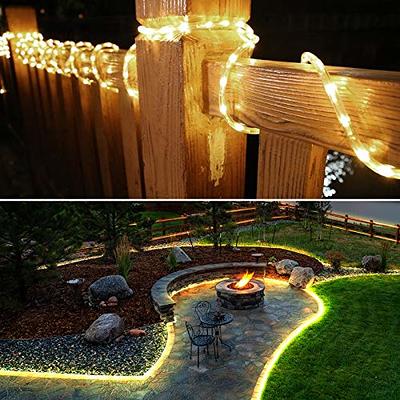 Lighting EVER 33ft 240 LED Rope Lights Outdoor, Classic 3/8 inch Clear  Tube, 24 Volts, Connectable, 3000K Warm White, Waterproof Landscape String  Lights for Deck Railing, Fence, Patio, Cabinet - Yahoo Shopping
