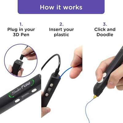 3Doodler Flow 3D Printing Pen for Teens, Adults & Creators! - Black - with  Free Refill Filaments + Stencil Book + Getting Started Guide - Yahoo  Shopping