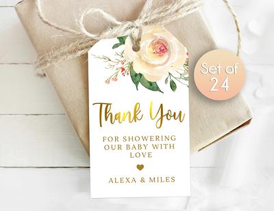 Thank You for Popping by Tags,Baby Shower Gift Tags,100PCS ''Thank