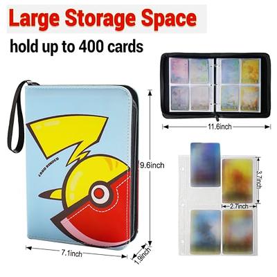 400 Card Binder for Pokemon Cards Binder 4-Pocket, 400 Cards