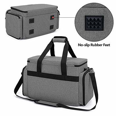 CURMIO Sewing Machine Carrying Case for Most Standard Sewing Machine,  Universal Travel Tote Bag with 2 Removable Transparent Zipper Pouches for  Sewing Supplies, Gray (Patented Design) - Yahoo Shopping