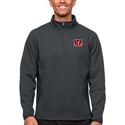 Cincinnati Bengals Sideline Men's Nike NFL 1/2-Zip Hooded Jacket.