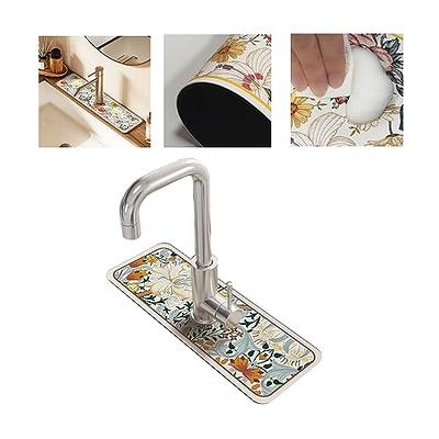 Fantasy Style Faucet Draining Mat, Vintage Soft Diatom Mud Non