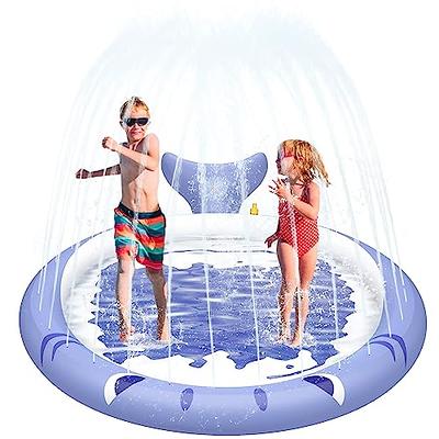 Inflatable Sprinkler Pool for Kids 3 in 1 Baby Pool Outdoor Splash Pad for  Toddlers Fun Water Toys for Babies Children Boys Girls Backyard