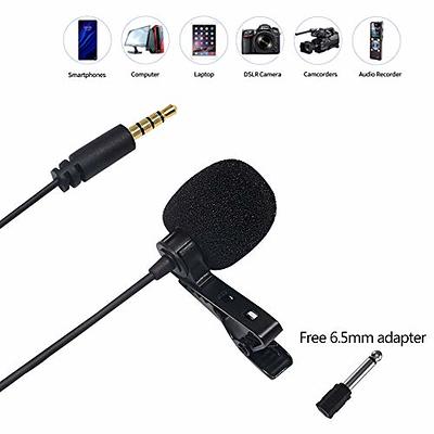 FIFINE Wireless Tie Lapel Microphone System for Phone/Tablet, 2.4GHz  Cordless Condenser Clip-On Microphone, USB C Receiver for Video, Interview,  Vlog