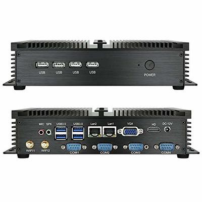 Full Metal Industrial Mini PC Windows 10 Pro Fanless Mini