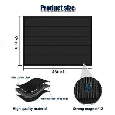  Magnetic Fireplace Blanket for Heat Loss Indoor Fireplace Covers  Keep Drafts Out Stops Heat Loss Fireplace Draft Stopper with Built-in 12  Strong Magnet for Iron Fireplace Frame Fireplace Screen 39x32 