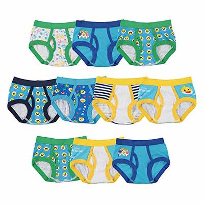 Baby Shark Boys 100% Combed Cotton Toddler Underwear Briefs in Sizes 18M,  2/3T, 4T, 4, 6, 8, 10-Pack, 18 - Yahoo Shopping