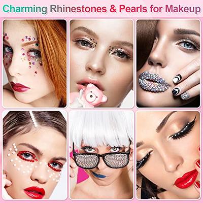 Rhinestone Stickers Faux Pearl Self Adhesive Festival Face Jewels Stick  Makeup Face Hair Body Decoration Rhinestone