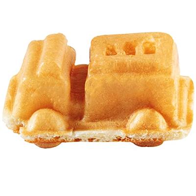 Cars & Trucks Mini Waffle Maker - Make 7 Fun Different Vehicles- Police Car Firetruck Construction Truck & More Automobile Shaped Pancakes- Electric