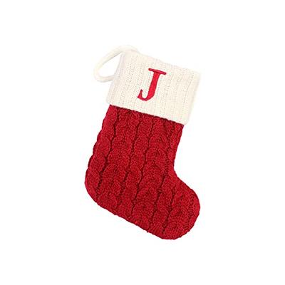 Wondershop Stocking Christmas Stockings with Initials l Stocking Monogram  Mini Letter X 8.5 l Lettered Christmas Stockings l Monogrammed Stockings  Christmas : : Home