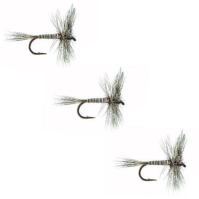 DiscountFlies Terrestrial Dry Fly Fishing Flies – Fishing Kit w/Fly Box &  12 Dry Flies for Trout Fishing – Realistic and Effective Fly Fishing Gear –  Trout Flies for Fly Fishing on