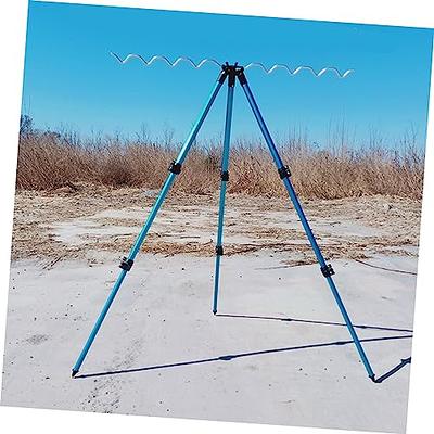 Portable Aluminum Alloy Telescopic Fishing Tripod Holder Bracket For Fish  Rod Fishing Gear