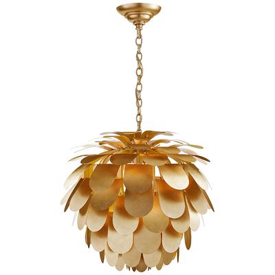 TOB5014BZHABAW by Visual Comfort - Goodman Large Hanging Lamp in Bronze and  Hand-Rubbed Antique Brass with Antique White Shade