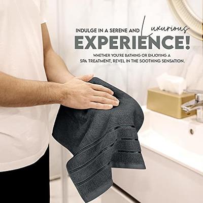 Utopia Towels Premium Grey Hand Towels - 100% Combed Ring Spun Cotton, Ultra Soft and Highly Absorbent, 600 GSM Extra Large Hand Towels 16 x 28 Inches