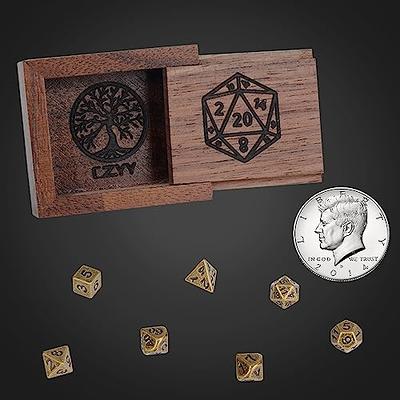 Dice Vault Table Top Role Playing and Gaming Accessories by Eldritch Arts  Wooden Box for Bones Board Games Tabletop Games 