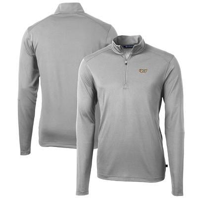 Men's Cutter & Buck Gray/White Colorado State Rams Big Tall Virtue Eco Pique Micro Stripe Recycled Polo